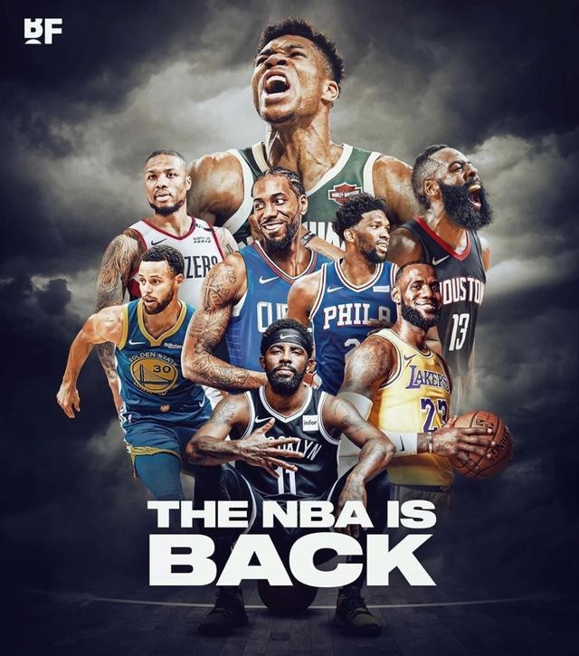 久等了 7月31日至8月15日期間進行NBA複賽