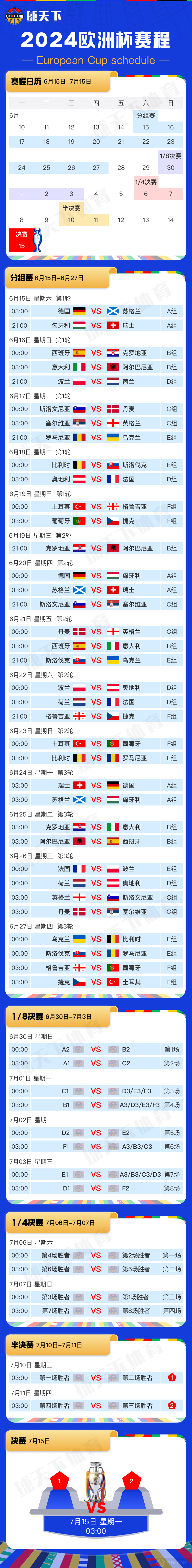 kaiyun网页在线登录入口德国欧洲杯在2024年几月几日举行？2024欧洲杯赛程日历(图2)