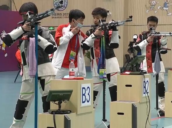 杨皓然领衔的河北队夺得10米气步枪团体金牌