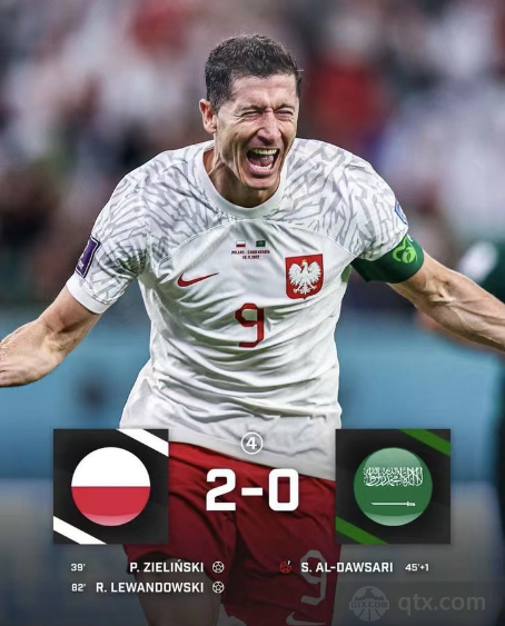 波兰2-0沙特阿拉伯