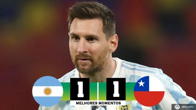 阿根廷1-1战平智利