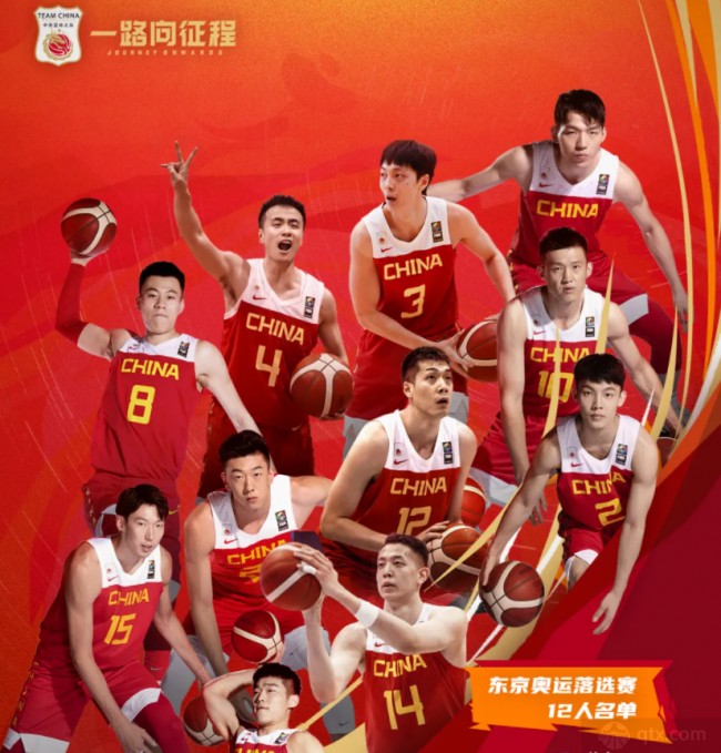 中国男篮奥运会落选赛12人大名单 赵岩昊和祝铭震榜上