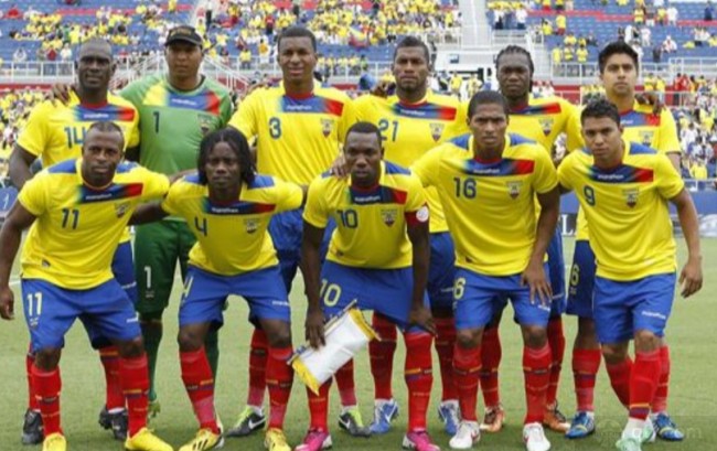 厄瓜多尔足球队世界排名 