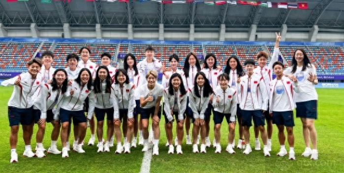 中国女足队员集体合照
