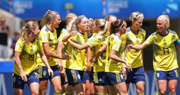 瑞典女足的队员们