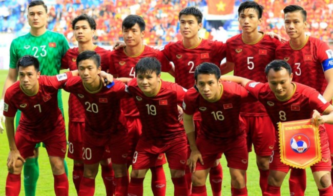 越南男足队员们