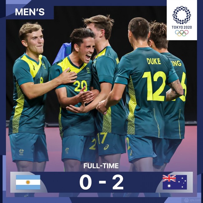 奥运男足阿根廷0-2澳大利亚解析
