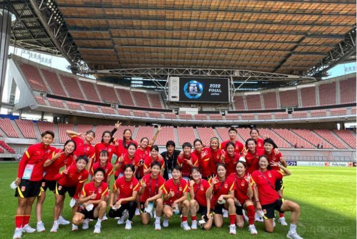 中国女足队员集体合照