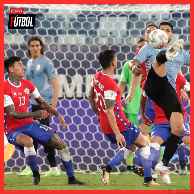 乌拉圭1-1智利战报