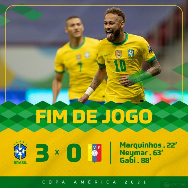 巴西3-0委内瑞拉