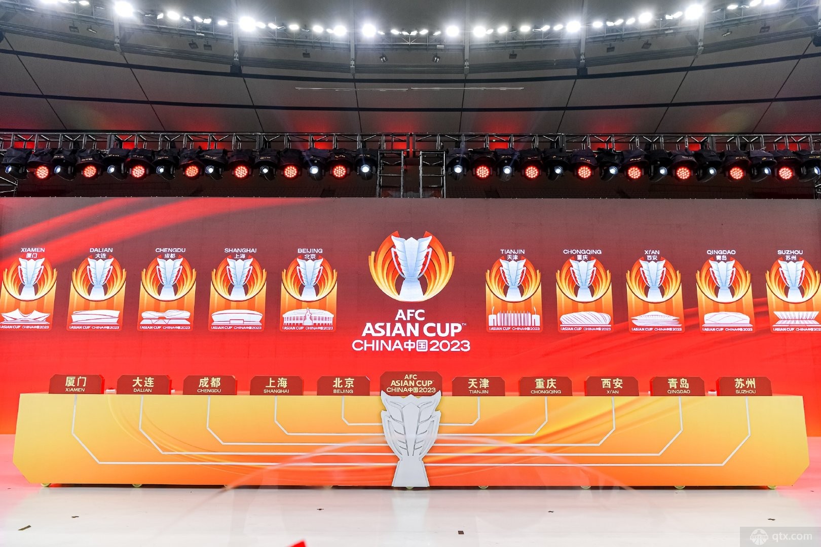 亚洲杯原本由十个中国城市联合举办