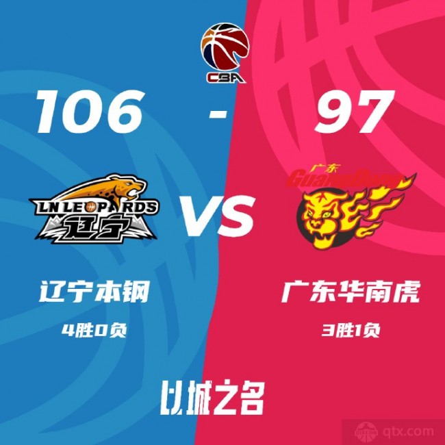 遼寧男籃106-97戰勝廣廈男籃