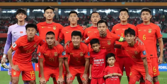 中國男足隊員們