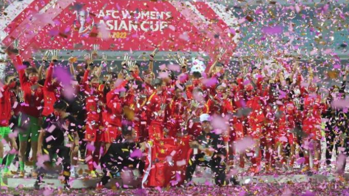 中国女足夺得亚洲杯冠军