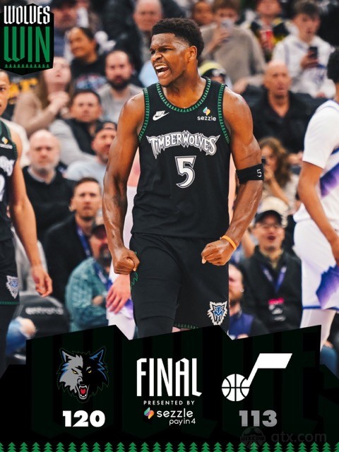 爵士客场120-113力克爵士