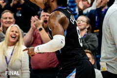 NBA常规赛爵士主场140-133力克独行侠 马尔卡宁33+16 弗拉格空砍42分