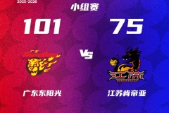 CBA俱乐部杯广东男篮101-75大胜江苏男篮 徐杰18+8 王洪泽15+8