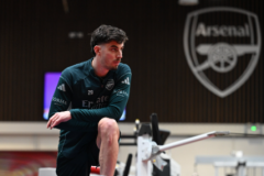 阿森纳晒哈弗茨训练照 球员有望最近几场比赛回归