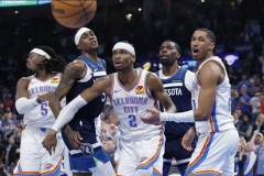 nba西部决赛今日战报雷霆114-88大胜森林狼 亚历山大31分爱德华兹18分9板