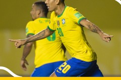 世预赛巴西1-0委内瑞拉三连胜 菲尔米诺破门