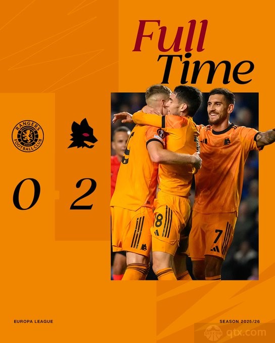 格拉斯哥流浪者0-2罗马