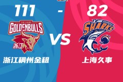 CBA季後賽浙江男籃111-82上海男籃 係列賽大比分3-2晉級四強