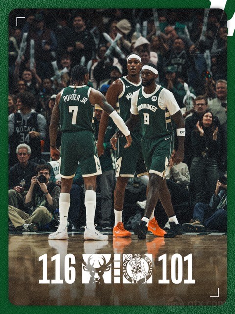 凯尔特人客场101-116不敌雄鹿