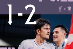 英超利物浦1-2曼联 姆伯莫破门 马奎尔头球建功