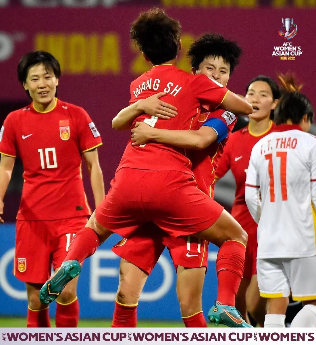 中国女足顺利晋级半决赛