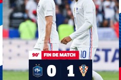 欧国联法国0-1不敌克罗地亚连续4场不胜 法国小组垫底