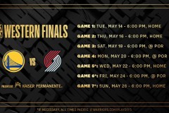 NBA西部决赛赛程表|NBA西部决赛时间表