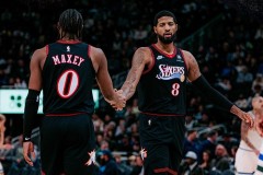 NBA常规赛76人加时123-114力克雄鹿 马克西生涯新高54分 乔治21分