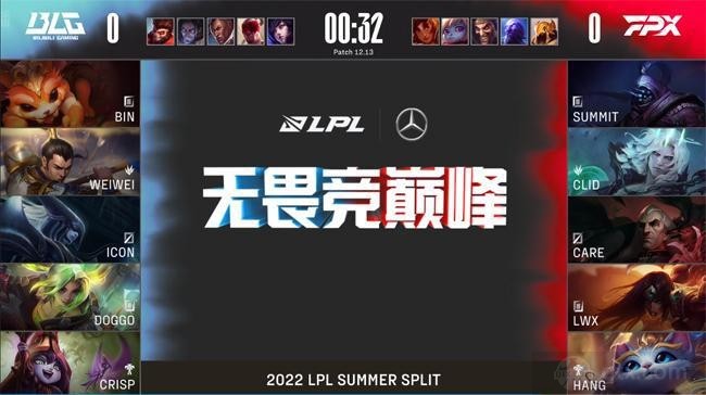 2022lpl夏季赛常规赛BLGvsFPX第一局BP