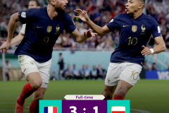 世界杯全场战报 法国3-1波兰 姆巴佩梅开二度莱万点球破门法国队晋级八强