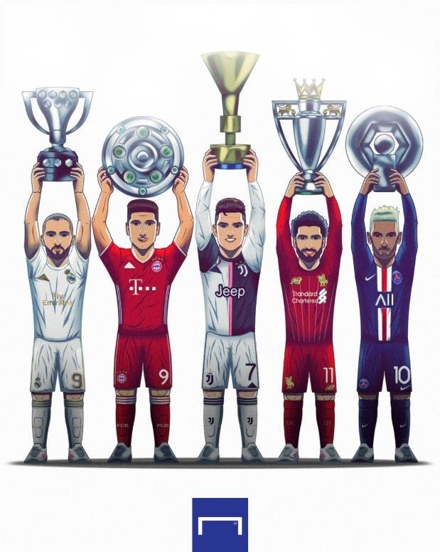2019-20赛季欧洲五大联赛冠军全部出炉
