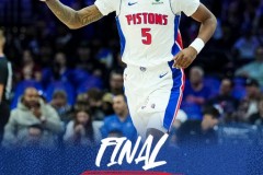 NBA常规赛活塞客场111-108力克76人豪取6连胜 坎宁安26分11助 马克西空砍33分