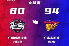 CBA俱乐部杯广东男篮94-80广州男篮 奎因29+6+7 萨林杰16+7
