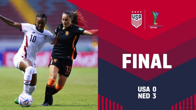 美国女足0-3荷兰女足