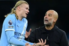 哈兰德赛后与瓜迪奥拉争执 比赛中未能进球感到遗憾