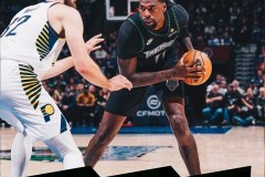 NBA常规赛森林狼主场114-110力克步行者 兰德尔31分 爱德华兹伤退