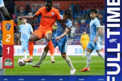 中超云南玉昆2-1河南队 恩里克点射何超离谱乌龙