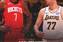 詹姆斯18分湖人圣诞大战主场96-119惨败火箭 杜兰特25+8 东契奇空砍25分