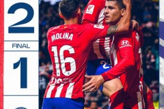 西甲马德里竞技2-1阿拉维斯 反超巴萨升至第3