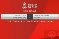 2024足总杯半决赛时间安排表 英足总杯四强赛程均在4月21日开球