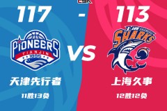 CBA聯賽戰況天津男籃117-113上海男籃 詹姆斯32+14王哲林14+10
