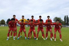 U21国足1-1战平克罗地亚第三级别联赛球队 浙江队高天语破门