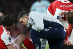 赖斯与莫斯克拉伤退 阿森纳阵容再遭考验