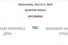 2024山东泰山亚冠8强赛程表最新一览 首回合3月6日开球