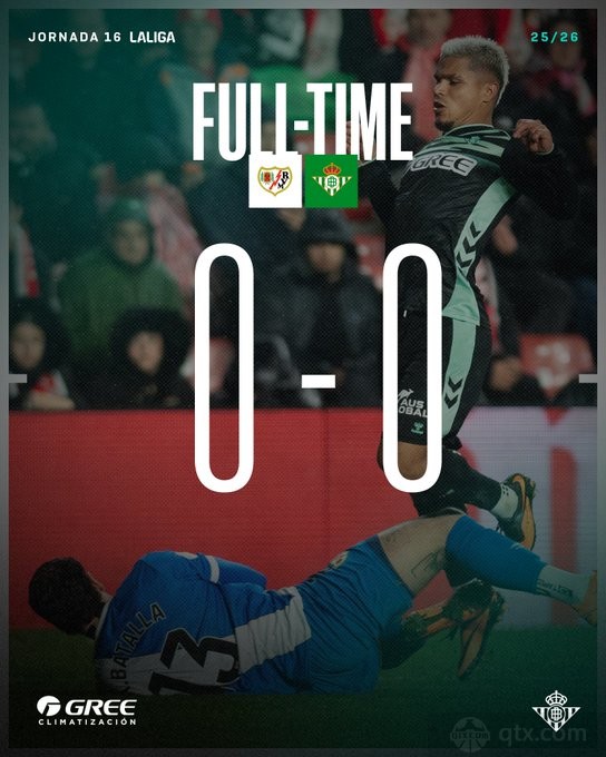 巴列卡诺0-0皇家贝蒂斯