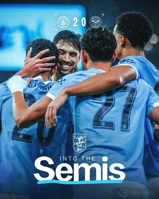 曼城2-0布伦特福德